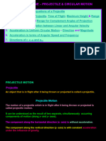 4 Motion in A Plane Projectile and Circulation Motion