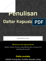 Penulisan Daftar Pustaka