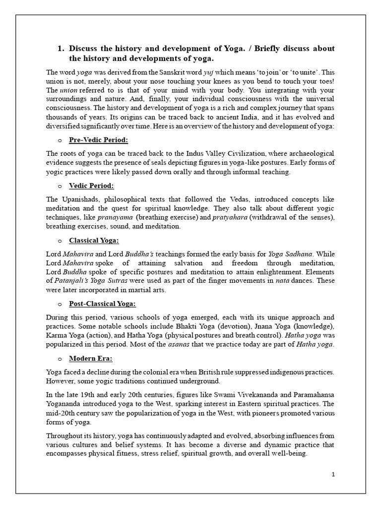 Yoga Notes Edited OE | PDF | Asana | Hatha Yoga