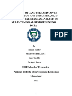 MPhil Economics 2019 Furqan Haider Detection of Land Useland Cover Changes Lulc and Urban Sprawl in Islamabad Pakistan An Analysis of M