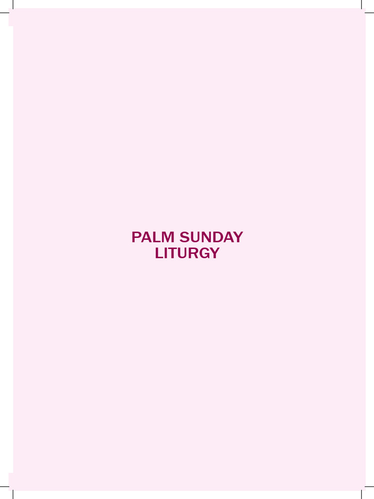Palm Sunday Prayers Pdf Jesus Glory Religion
