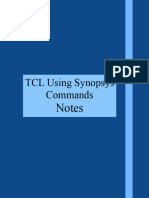 Notes: TCL Using Synopsys Commands