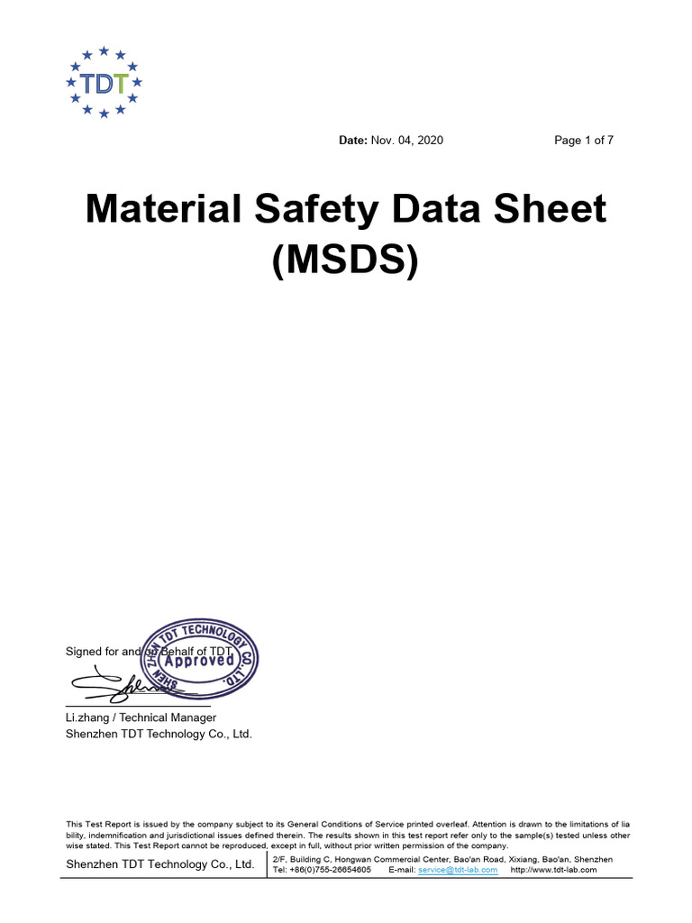 GANDEW-MIX Material Safety Data Sheet | PDF | Packaging And Labeling ...
