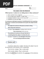 Subject and Predicate1