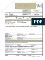 NCR Non Conformance Report 0017