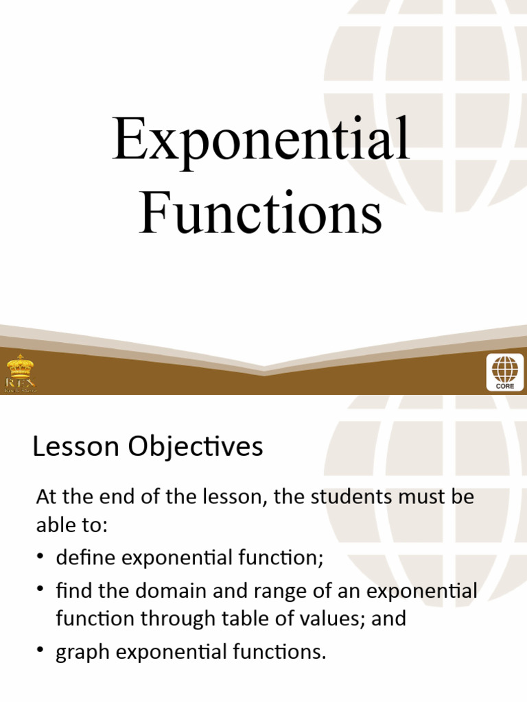 8 Exponential Functions | PDF | Function (Mathematics) | Exponentiation