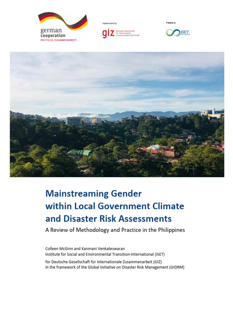 Gender Mainstreaming in Climate Assessments | PDF | Disaster Risk ...