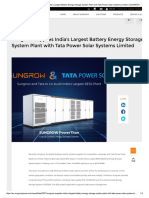 Sungrow Supplies India's Largest Battery Energy Storage System Plant With Tata Power Solar Systems Limited Ladakh PCS-SC2500UD