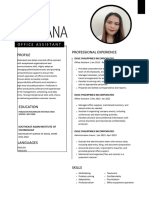 Black Bordered Blank Office Assistant Resume - 20240309 - 032618 - 0000