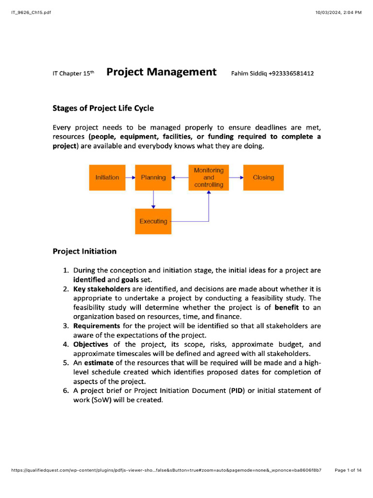 15 Project Management Pdf