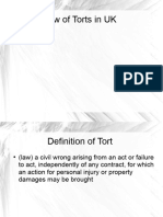 Law of Torts in UK
