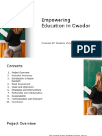 Project Presentation Empowering Education in Gwadar