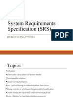 Week 2 - Software Requirement Spesification (SRS)