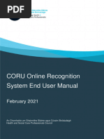 Coru Online Recognition System End User Manual