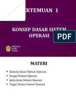 Pertemuan 1 - Konsep Dasar Sistem Operasi