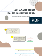 Saki Baki Agama Hanif Dalam Jahiliyah Arab