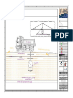 Cross Section With Pipe Line: All Dimensions Are in Meter