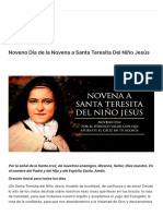 Noveno Día de La Novena A Santa Teresita Del Niño