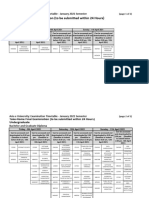 Attachment B - Take-Home Final Examination (To Be Submitted Within 24 Hours) - Timetable