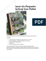 Cómo Hacer Un Pequeño Jardín Vertical Con Pallet