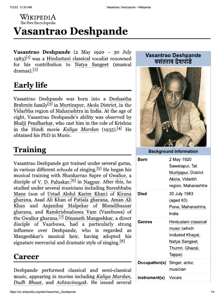 Vasantrao Deshpande | PDF, image size:768x1024
