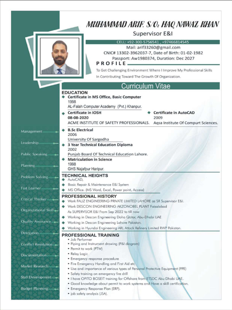 CV Arif | PDF