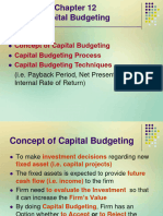 CH 12 Capital Budgeting