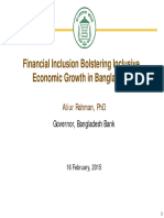 Financial Inclusion Dr. Atiur Rahman