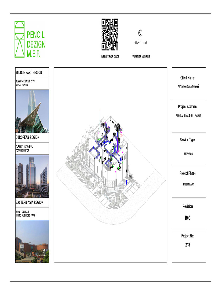 Kuwait HVAC Layout Plan | PDF | Building Technology | Architectural ...