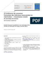 2010 01 5e Conference de Consensus Prevention Des Infections Nosocomiales en Reanimation Transmission Croisee Et Nouveau Ne Exclus