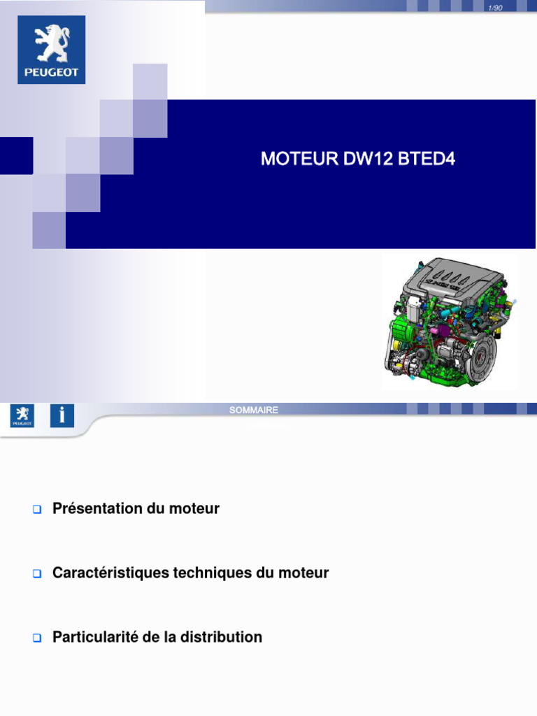 Moteur DW12B TED4 : Caractéristiques Techniques | PDF | Injection ...
