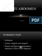 Acute Abdomen