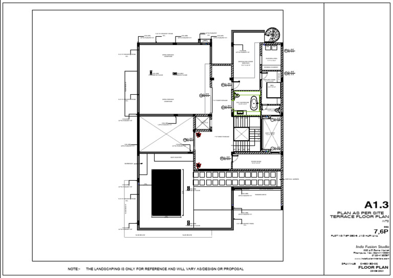TERRACE PLAN WITH PERGOLA | PDF | Architectural Design | Architecture