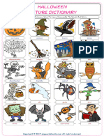Halloween Picture Dictionary Word To Learn. Unscramble The Words and Write 5322