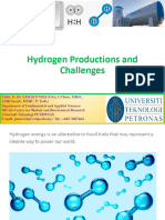 1 Hydrogen Productions and Challenges