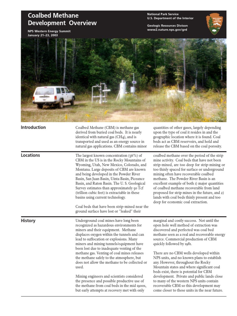Coalbed Methane Factsheet | PDF | Coalbed Methane | Natural Gas