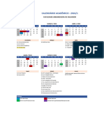 Calendário Acadêmico 24.1 - Faculdade Anhanguera de Salvador