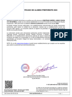 Certificado de Alumno Preferente 2024: WWW - Mime.mineduc - CL