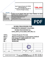 Ml-17 Work Procedure For Concrete Weight Coating