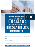Caderneta Escola Biblica Dominical
