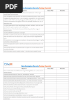 Web Application Security Testing Checklist