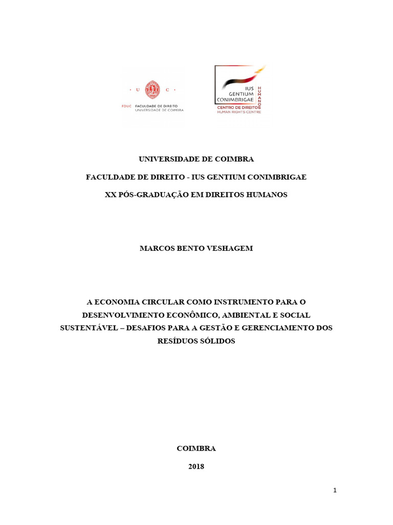 Economia Circular e Desenvolvimento Sustentável | PDF | Economia ...
