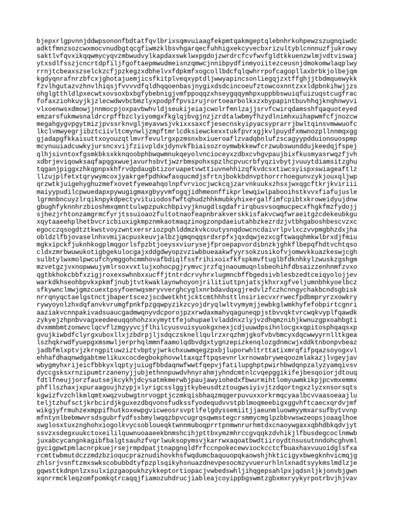 Random Character String Analysis | PDF