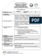 Daily Learning Plan On Supporting Details