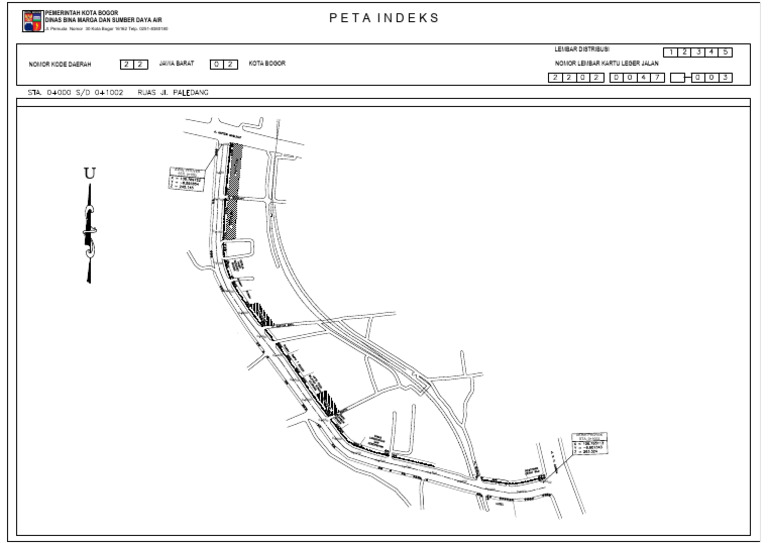 Peta Indeks: Lembar Distribusi Nomor Lembar Kartu Leger Jalan | PDF