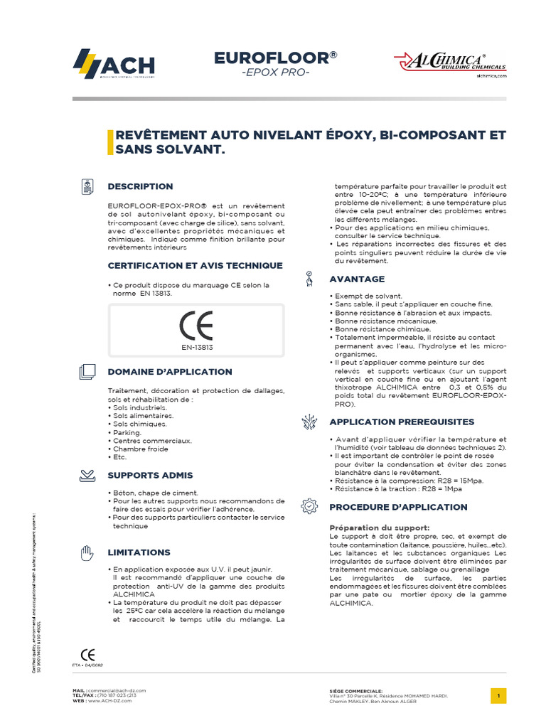 Eurofloor Expo Pro | PDF | Époxy | Peinture