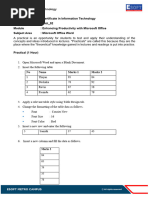 Unit - 02 - Word - Practical - 2 IT Diploma