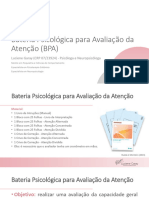 Bateria Psicológica para Avaliação Da Atenção (BPA)