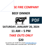 Beef Dinner - January 2024