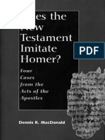 Does the New Testament Imitate - Professor Dennis R. MacDonald